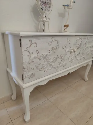 Aparador estilo romàntica blanco