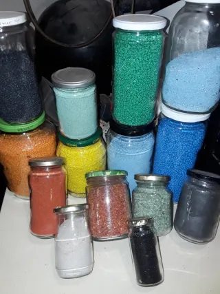 Arenillas de varios colores para manualidades