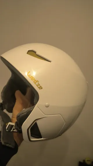 Casco da sci bianco e dorato Decathlon da donna