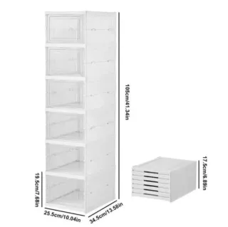 Scarpiera pieghevole 6 piani