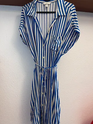 Vestido camisero premamá y lactancia H&M Mama