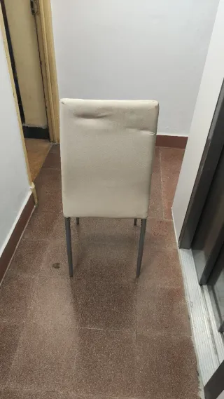 Silla comedor/salón blanco roto