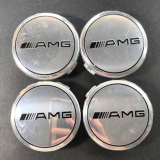 TAPABUJES MERCEDES AMG 75mm CROMADO - EMBLEMAS AMG