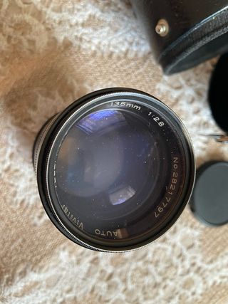 Teleobiettivo telephoto Vivitar auto 135mm. 1:2.8