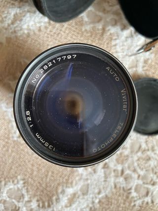 Teleobiettivo telephoto Vivitar auto 135mm. 1:2.8