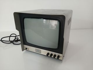 Monitor Sicurezza Industrale Vintage B/N 9 Pollici