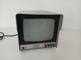 Monitor Sicurezza Industrale Vintage B/N 9 Pollici