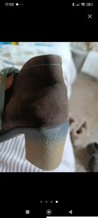 Botines ante caqui talla 38