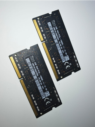 2 Modulos DDR3 2x4GB PC3L 12800S Skhynix