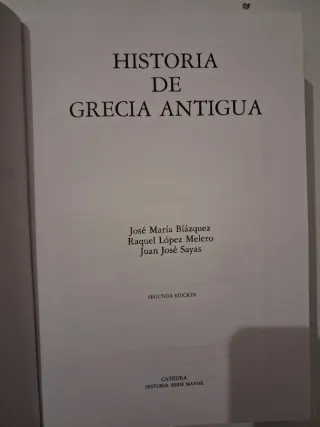 Historia de Grecia Antigua (Historia Serie Mayo...
