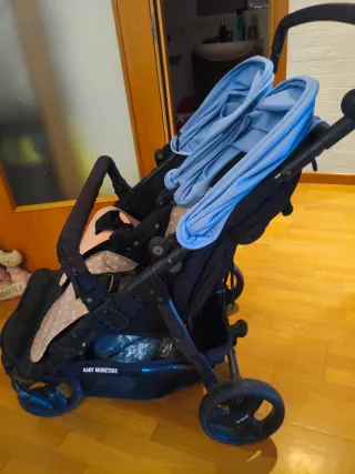 Cochecito gemelar Baby Monster Easy Twin