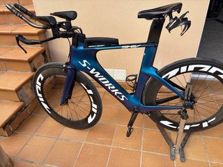 Bici Triatlón S-Works Azul, talla M.