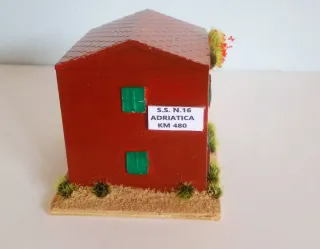 Casa cantoniera miniatura 1:160 modellismo diorama