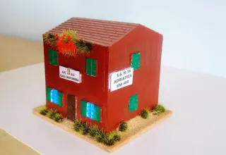 Casa cantoniera miniatura 1:160 modellismo diorama