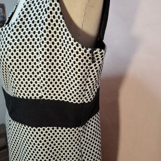 Vestido blanco y negro - Zara