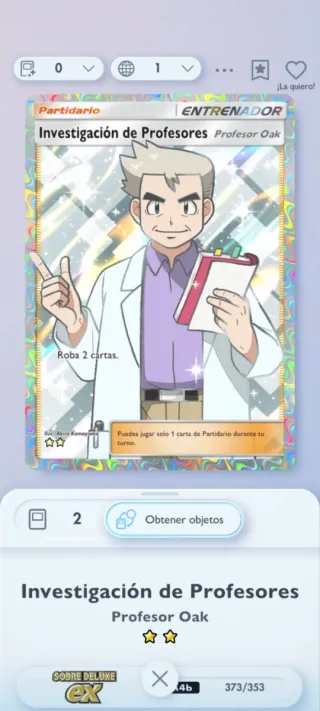 Oak pokemon tcg pocket