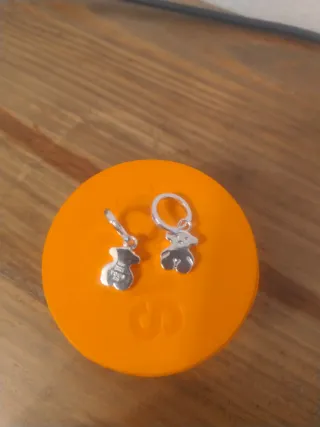 Pendientes Oso Tous Plata