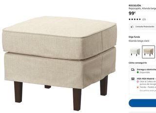 PUFF beige claro ROCKSJÖN