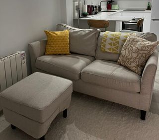 PUFF beige claro ROCKSJÖN