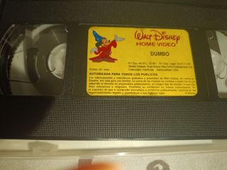 Lote 8 películas Walt Disney VHS