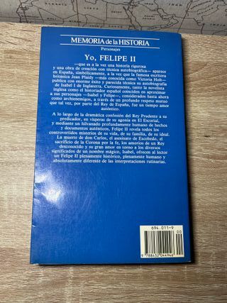 Libro "Yo, Felipe II"