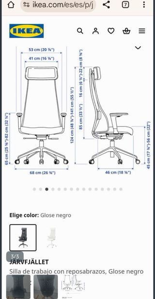 Silla de oficina IKEA