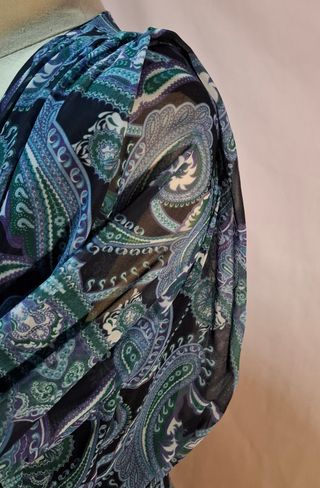 Vestido largo estampado paisley- CLP