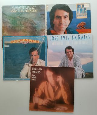 Lote 5 LP discos de vinilo Jose Luis Perales