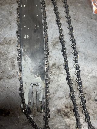 Espada stihl y 2 cadenas 40cm 55 eslabones