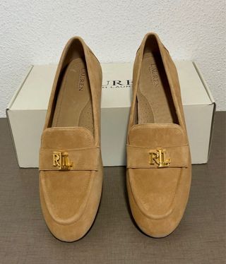 Ralph Lauren mocasines piel ante mujer 40