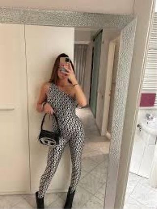 Mono satinado Elisabetta Franchi