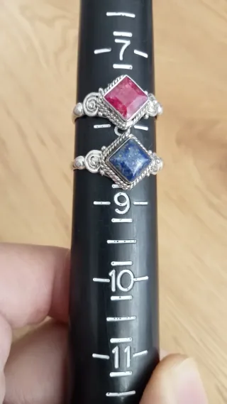 2 anillos de plata de ley 925 nuevo