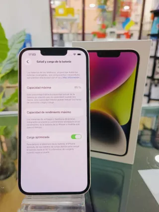 Iphone 14 blanco 128GB batería al 85%