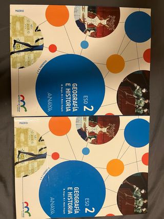 Libros Geografia e historia 2ºEso Anaya