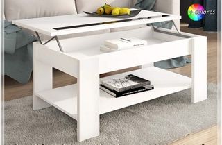 ✅MESITA CENTRO AGUEDA A ESTRENAR blanco y cambrian