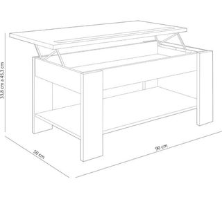 ✅MESITA CENTRO AGUEDA A ESTRENAR blanco y cambrian