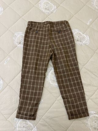 Pantaloni uomo Adriano sassi a quadri TG 52 / XL