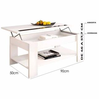 ✅MESITA DE CENTRO A ESTRENAR blanco y cambrian