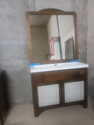 Muebles rustico de baño