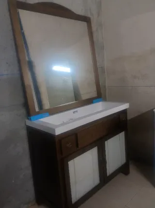 Muebles rustico de baño