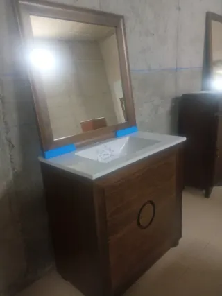Muebles rustico de baño