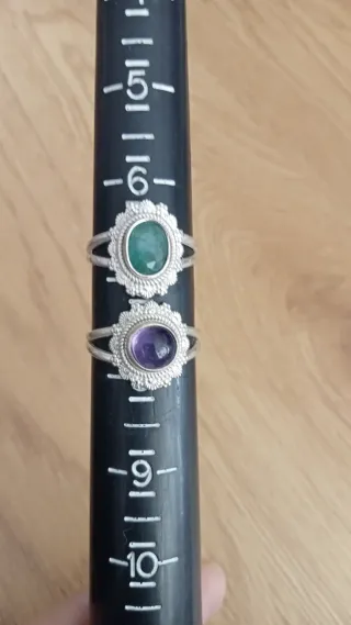 2 anillos de plata de ley 925 nuevo