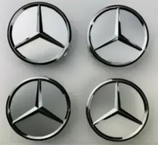 Mercedes 75mm Centro Rueda Llanta Tapabujes AMG