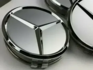 Mercedes 75mm Centro Rueda Llanta Tapabujes AMG