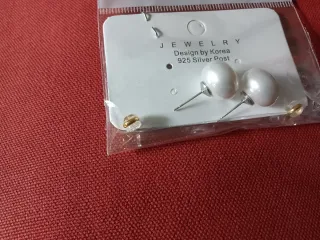 Pendientes Perlas Plata Nuevos