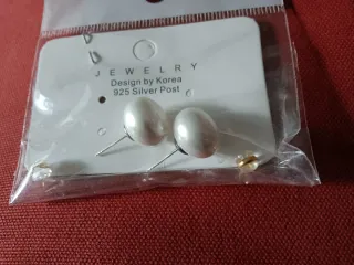 Pendientes Perlas Plata Nuevos