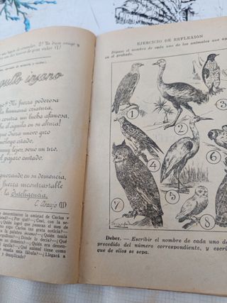 Libro antiguo de colegio. 1932.