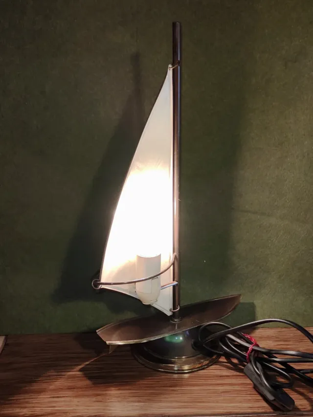 Lámpara Velero latón Italia 50s Santa & Cole Boho