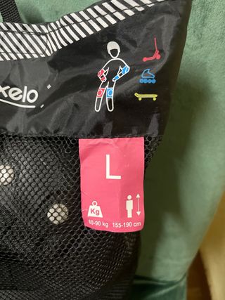 Set 3 protecciones roller adulto FIT500 Negro L