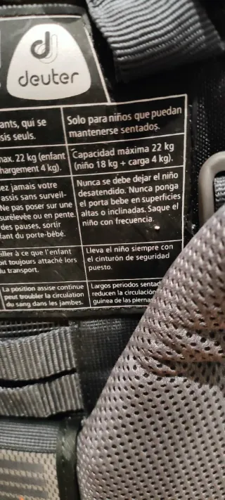 Mochila Portabebés montaña Nueva!!